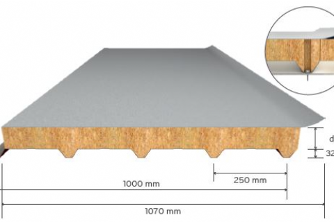 5 Rippenmembran-Dachpaneel 5 Rippenmembrane-Dachpaneel